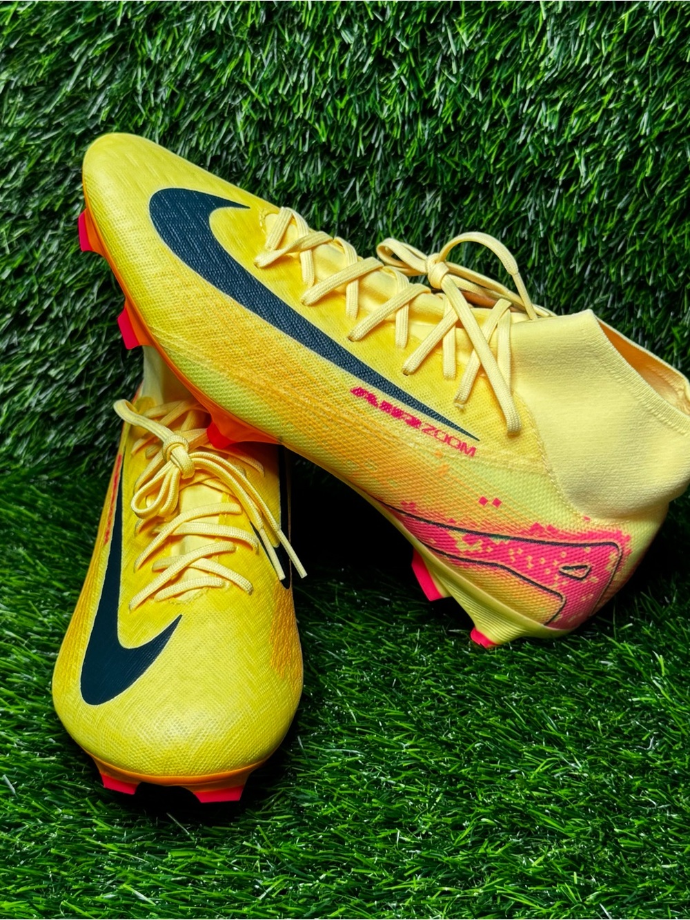 Size 9 - Mens Nike Zoom Superfly 10 Academy Km FG MG Mbappe Orange - FQ8293-800
